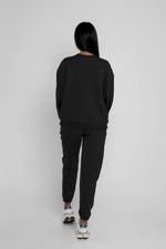Załaduj obraz do przeglądarki galerii, Spodnie dresowe joggery damskie - czarny - Chiara Wear
