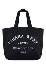 Załaduj obraz do przeglądarki galerii, Torba plażowa BEACH CLUB - czarny - Chiara Wear
