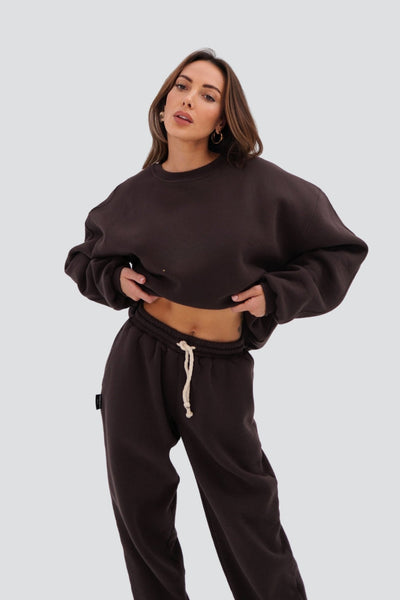 Bluza oversize CHOCOLATE - brązowa - Chiara Wear