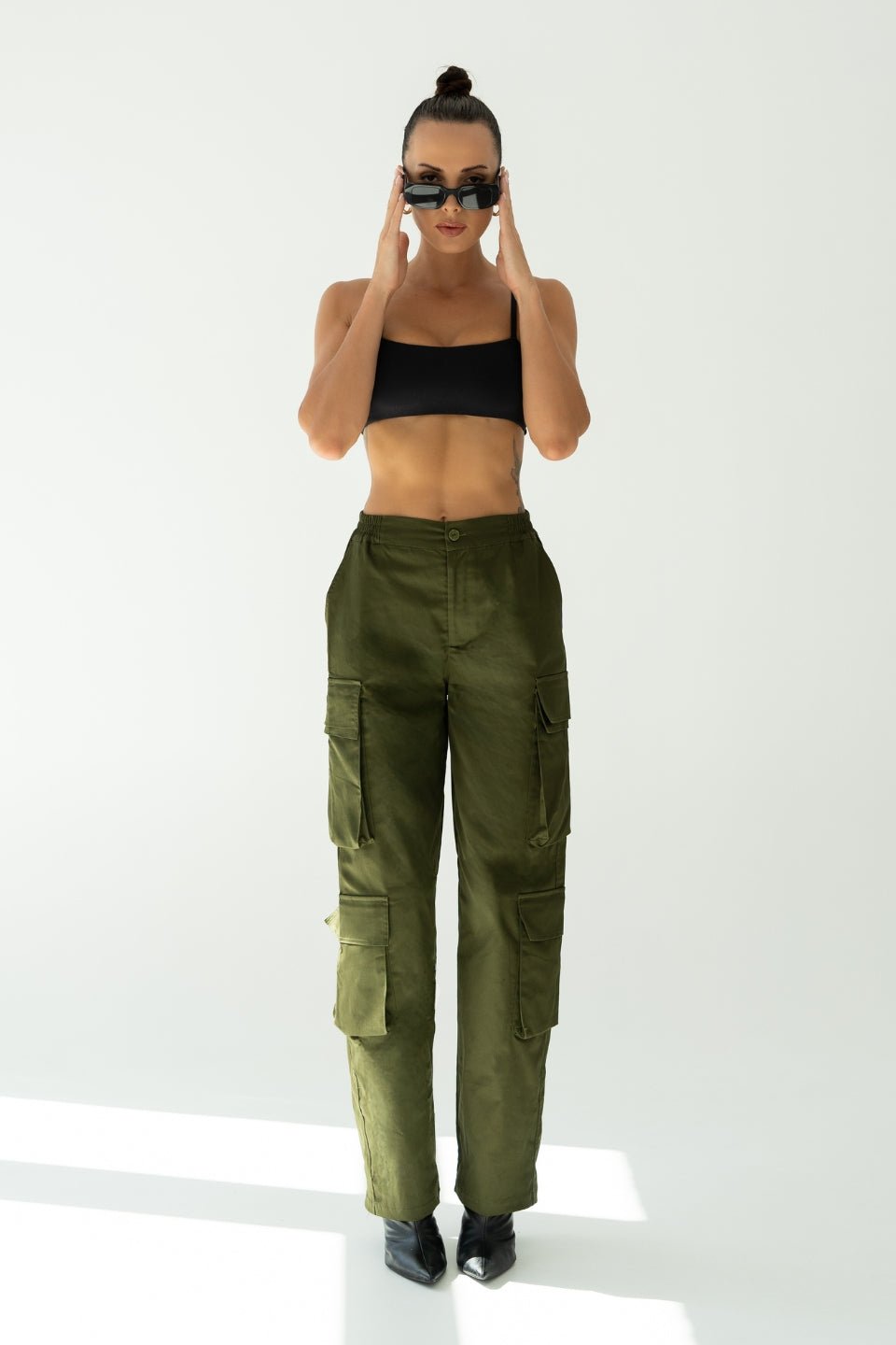 Spodnie CARGO - khaki - Chiara Wear