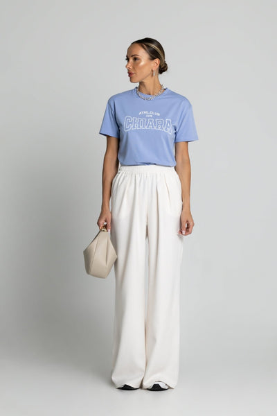 T - shirt damski basic CHIARA - niebieski baby blue - Chiara Wear