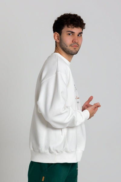 Bluza męska LONG - biały - Chiara Wear