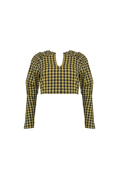 Bluzka KIMMI - żółto-czarny - Chiara Wear