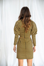 Załaduj obraz do przeglądarki galerii, Komplet KIMMI bluzka + spódniczka - żółto-czarny - Chiara Wear
