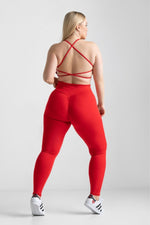 Załaduj obraz do przeglądarki galerii, Legginsy CLASSIC push-up - czerwony - Chiara Wear
