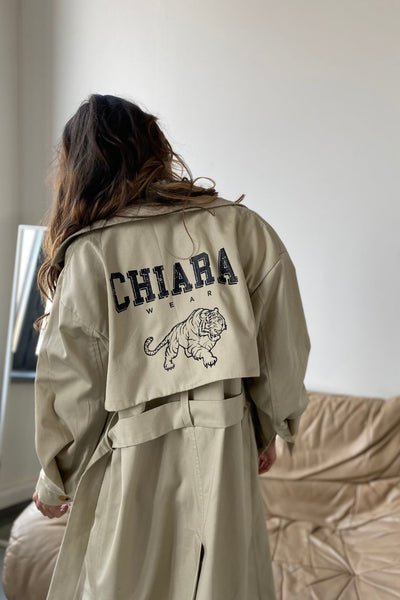 Płaszcz trencz CHIARA - beżowy - Chiara Wear