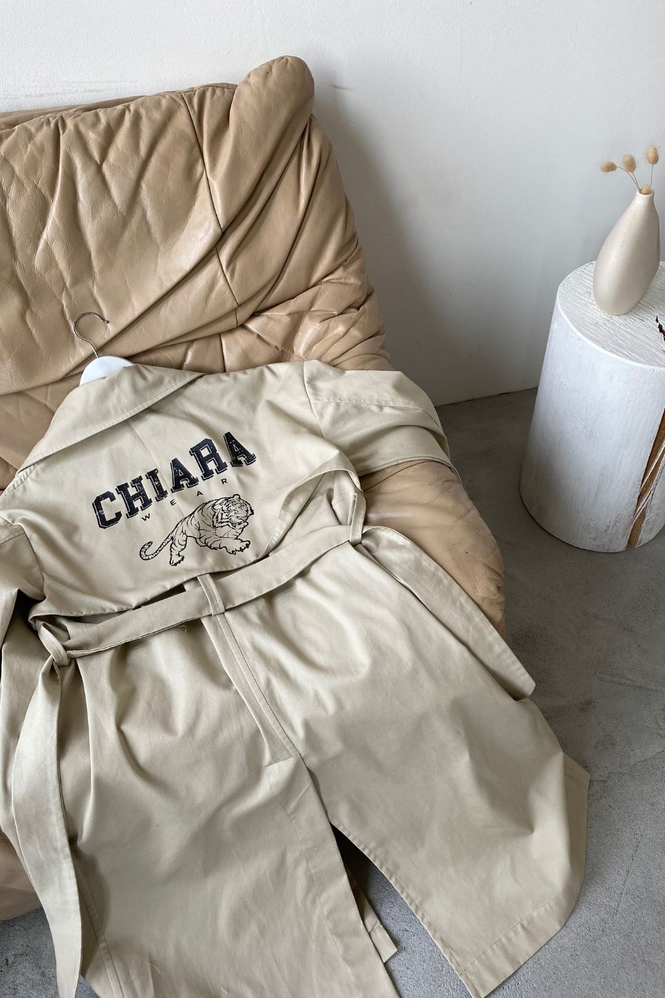 Płaszcz trencz CHIARA - beżowy - Chiara Wear