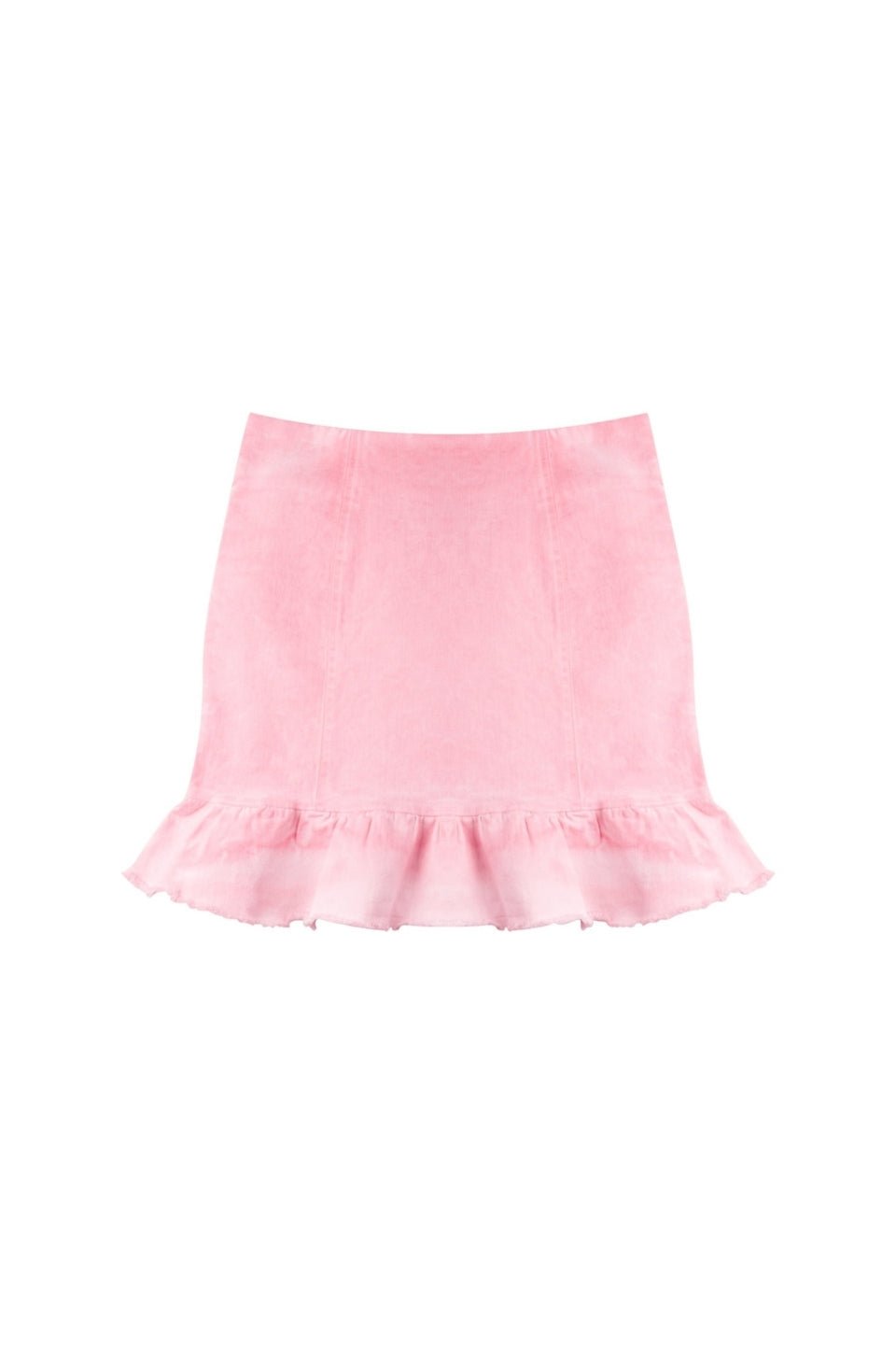 Spódnica BUTTERFLY - różowy jeans - Chiara Wear