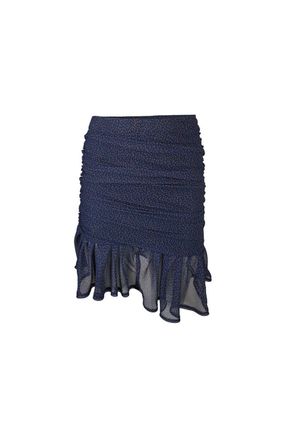 Spódnica KAYA - ciemnoniebieski w kropki - Chiara Wear