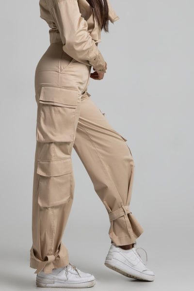Spodnie CARGO - beżowy - Chiara Wear