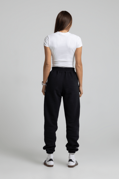 Spodnie dresowe joggery damskie - czarny - Chiara Wear