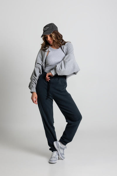 Spodnie dresowe joggery - granatowy - Chiara Wear