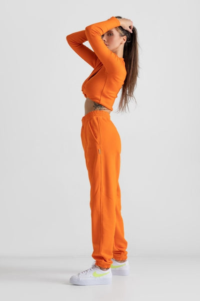 Spodnie dresowe JOGGERY- ORANGE - Chiara Wear