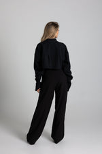 Załaduj obraz do przeglądarki galerii, Spodnie garniturowe damskie GARCON TALL - czarny - Chiara Wear
