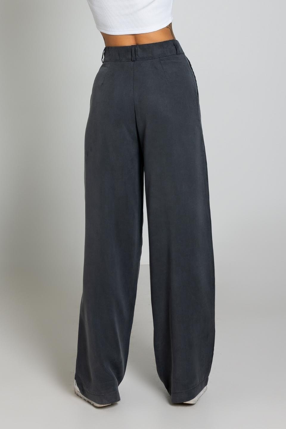 Spodnie garniturowe damskie GARCON TALL - grafit - Chiara Wear
