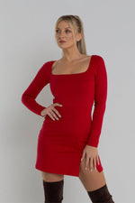 Załaduj obraz do przeglądarki galerii, Sukienka mini PATRICIA - czerwony - Chiara Wear
