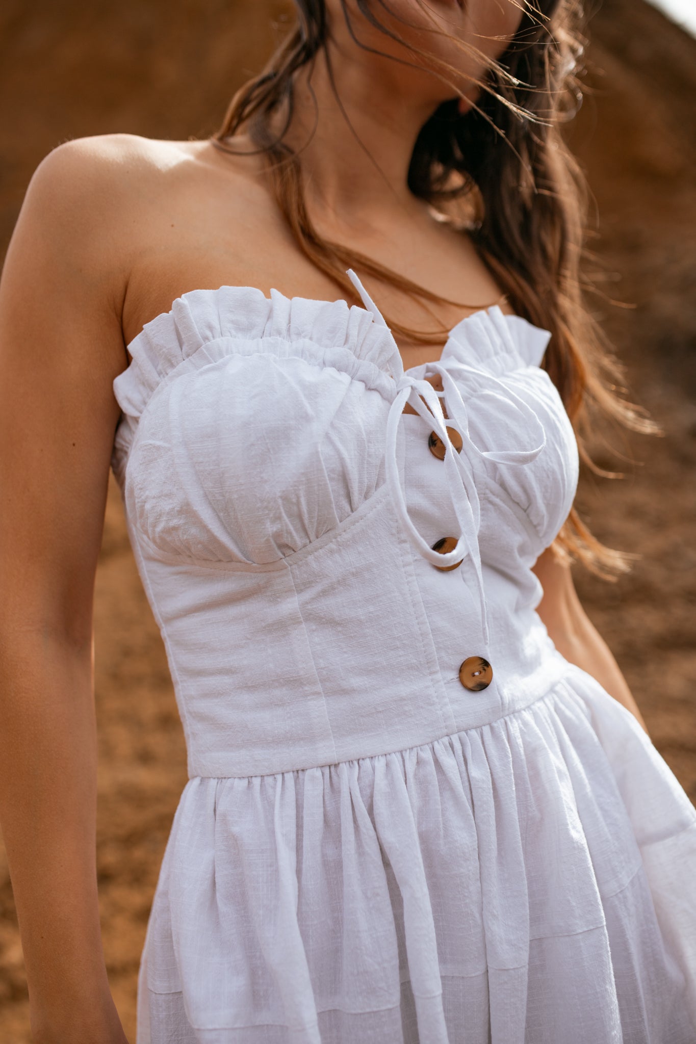 Sukienka SIERRA - biały - Chiara Wear