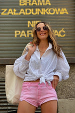 Załaduj obraz do przeglądarki galerii, Szorty jeansowe BARBIE - różowy - Chiara Wear
