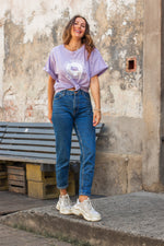 Load image into Gallery viewer, T-shirt damski HOLIDAYS - liliowy - Chiara Wear
