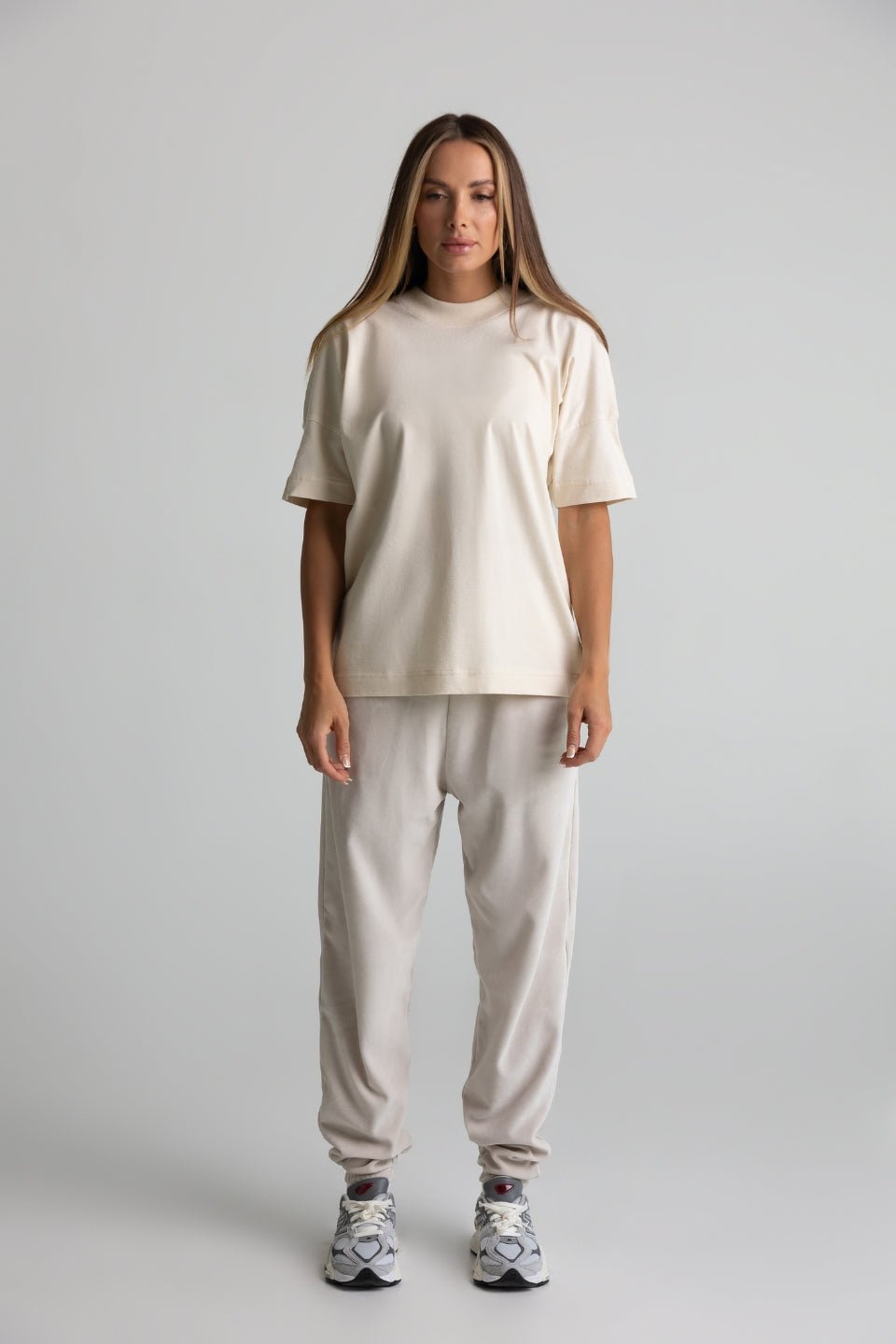 T-shirt damski oversize UNISEX - natural - Chiara Wear