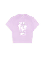 Load image into Gallery viewer, T-shirt damski SURF TIME - liliowy - Chiara Wear
