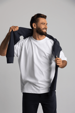 Load image into Gallery viewer, T-shirt męski oversize unisex - biały - Chiara Wear
