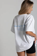 Load image into Gallery viewer, T-shirt oversize AIR - biały - Chiara Wear

