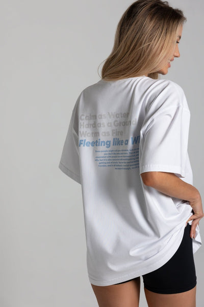 T-shirt oversize AIR - biały - Chiara Wear