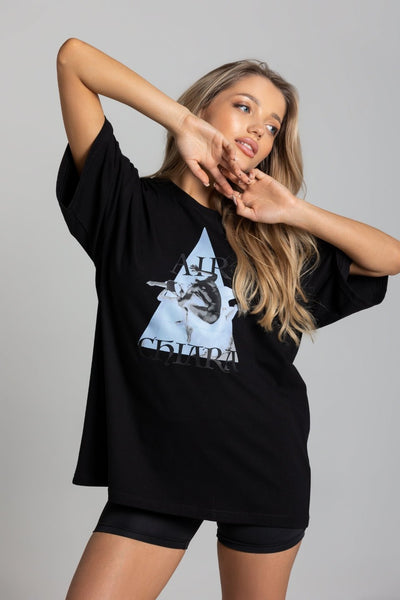 T-shirt oversize AIR - czarny - Chiara Wear