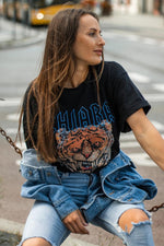 Załaduj obraz do przeglądarki galerii, T-shirt oversize ROAR - czarny - Chiara Wear
