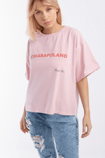 Load image into Gallery viewer, T-shirt oversize THANK YOU - różowy - Chiara Wear
