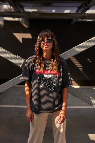 T-shirt oversize UNISEX - grafit TIGER - Chiara Wear