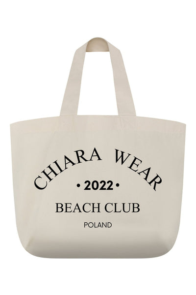 Torba plażowa BEACH CLUB - beżowy - Chiara Wear