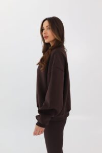 Bluza oversize CHOCOLATE - brązowa - Chiara Wear