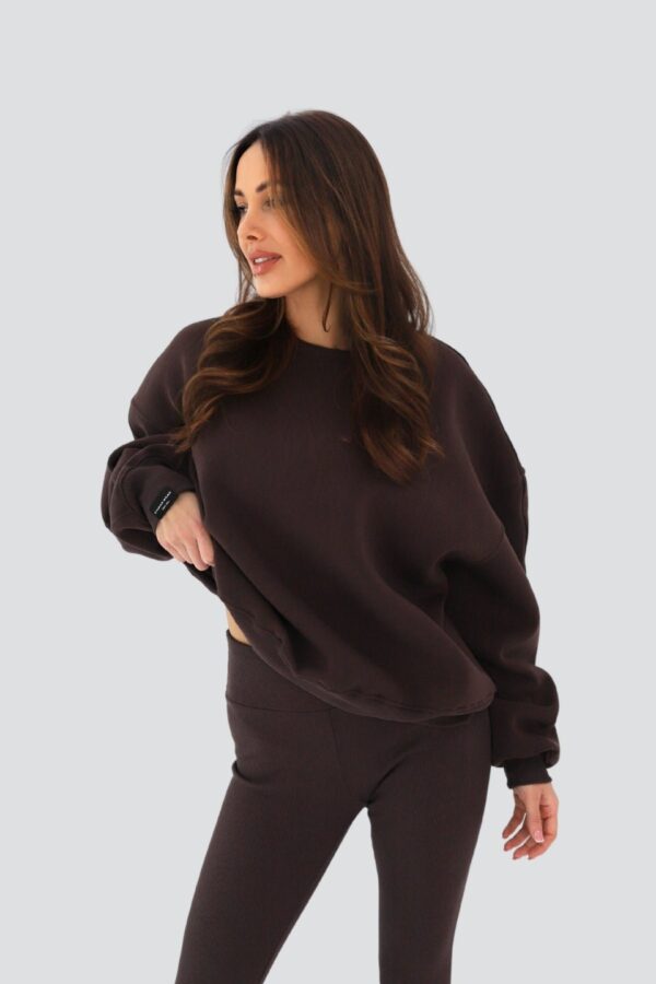 Bluza oversize CHOCOLATE - brązowa - Chiara Wear