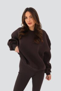 Bluza oversize CHOCOLATE - brązowa - Chiara Wear