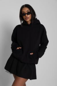 Bluza unisex HOODIE - czarna - Chiara Wear