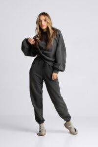Spodnie dresowe joggery UNISEX - grafit - Chiara Wear
