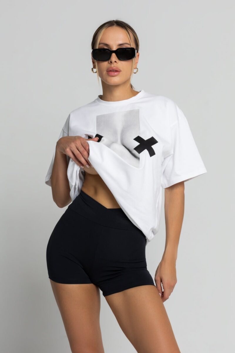 Szorty typu biker X push-up - czarny - Chiara Wear