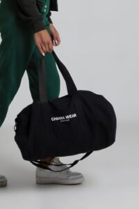 Torba sportowa na zamek SPORTS CLUB - czarna - Chiara Wear
