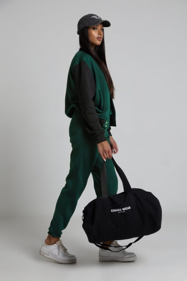 Torba sportowa na zamek SPORTS CLUB - czarna - Chiara Wear