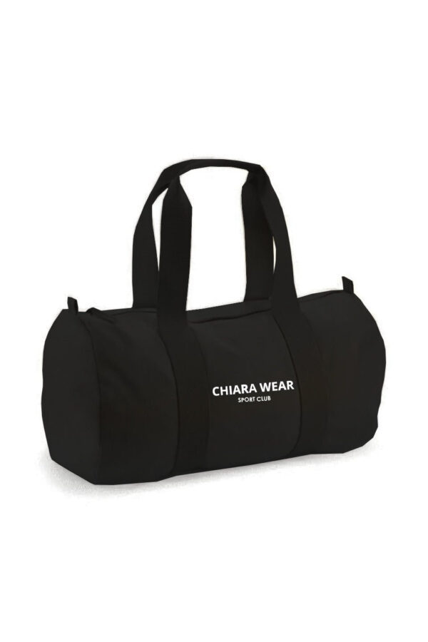 Torba sportowa na zamek SPORTS CLUB - czarna - Chiara Wear
