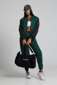 Torba sportowa na zamek SPORTS CLUB - czarna - Chiara Wear