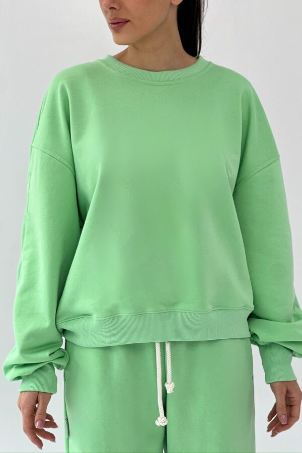 Bluza damska oversize - pistacja - Chiara Wear