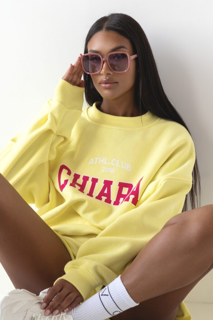 Bluza damska oversize CHIARA – żółty